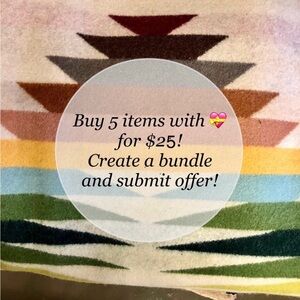 Buy 5 items with 💝 for $25! Bundle and save!